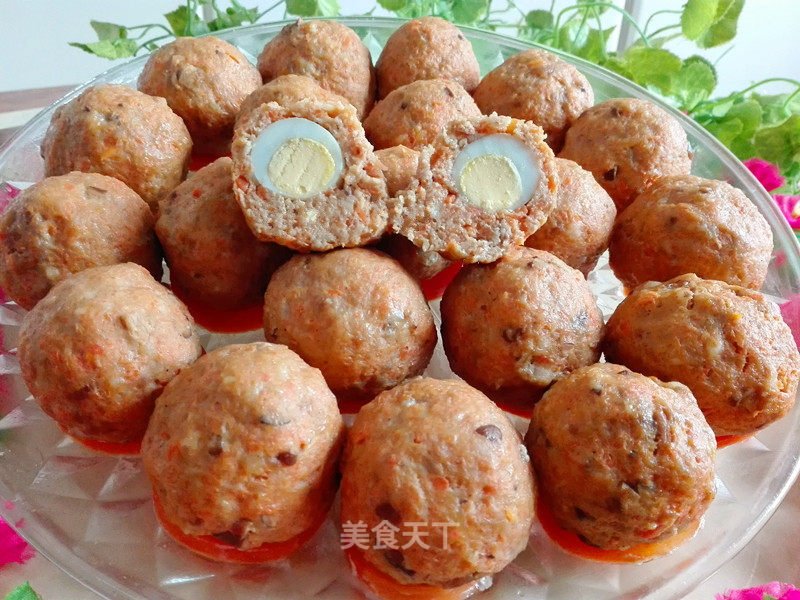 Quail Egg Carrot Meatballs recipe