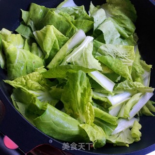 Stir-fried Milk Cabbage with Tea Oil recipe