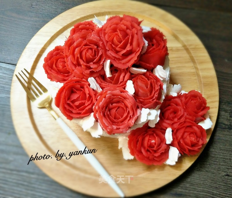 Bean Paste Decorated Cake recipe