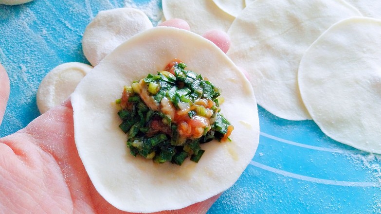 Steamed Dumplings with Leek recipe