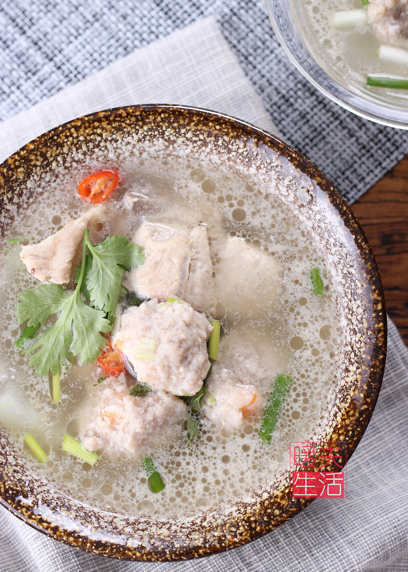 Pork Ribs and Winter Melon Meatball Soup recipe