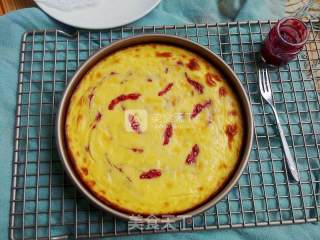 #aca Baking Star Competition#cheese Pie with Raspberry Sauce recipe