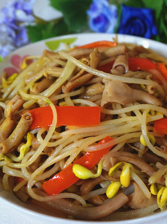 Duck Intestines Stir-fried Soy Sprouts