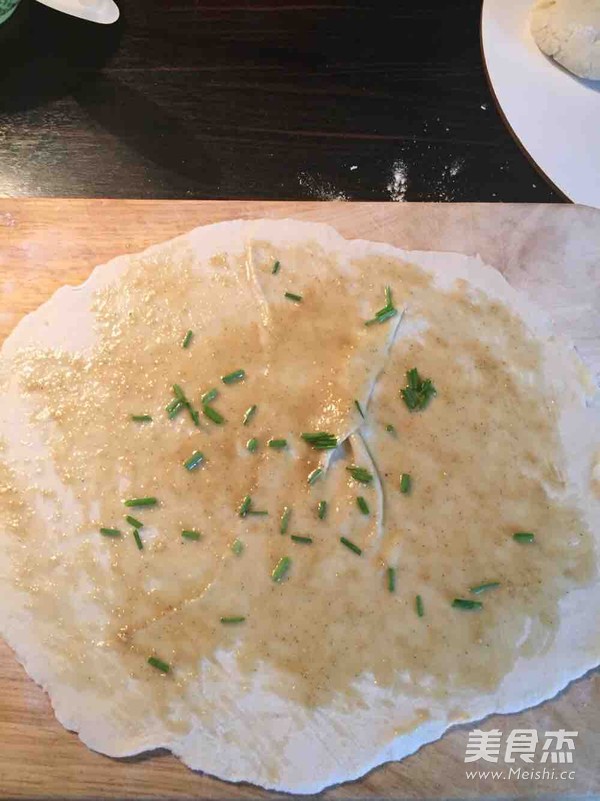 Green Onion Pancakes with Tahini Sauce recipe