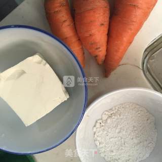 Fried Carrot Tofu Meatballs recipe