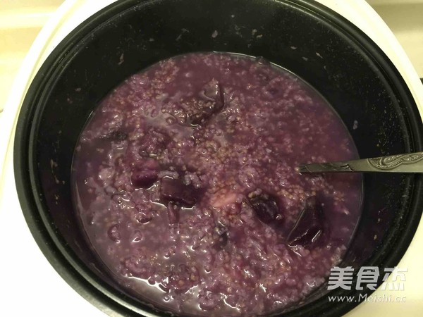 Millet Purple Potato Yam Porridge recipe