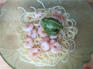 Shrimp Salad Noodles with Green Sauce recipe