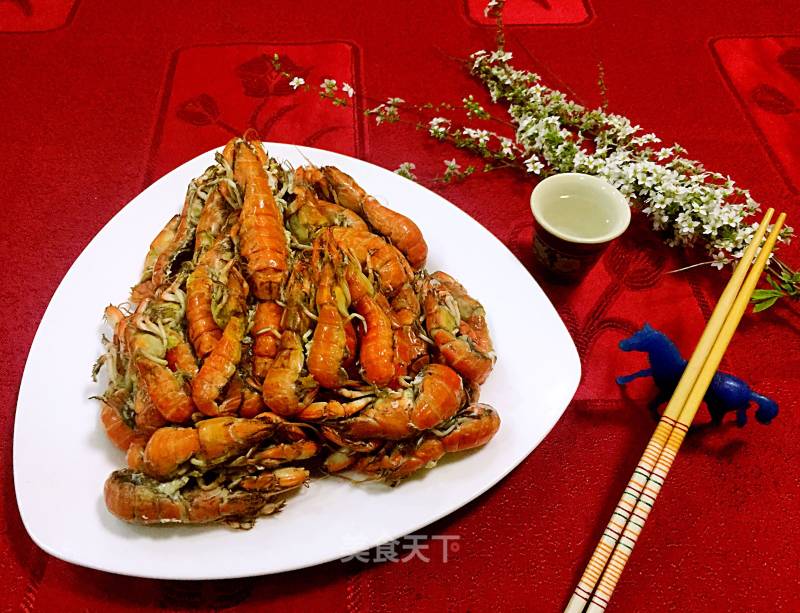 Steamed Mole Cricket Shrimp recipe
