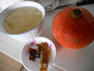 Pumpkin Cup with Rock Sugar Tremella recipe