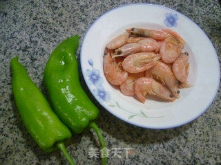 Stir-fried Arctic Sweet Shrimp with Green Peppers recipe