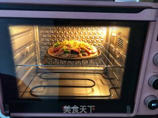 Vegetable Ham Pizza recipe