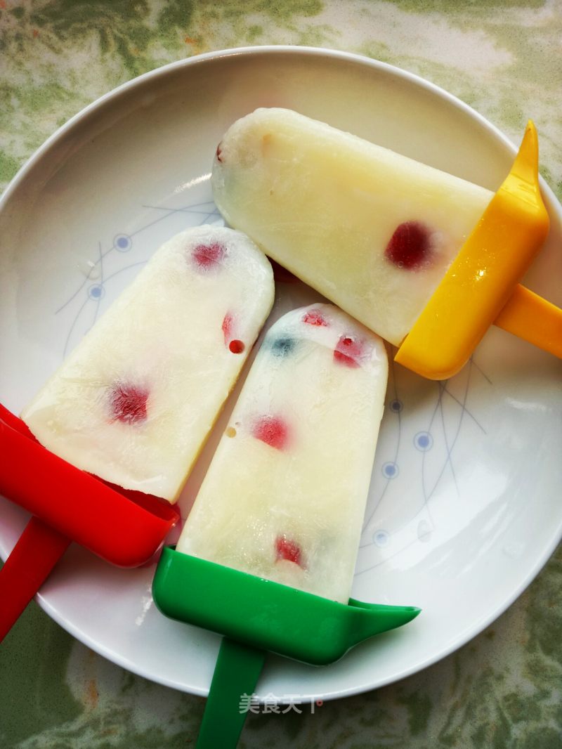 Colorful Fruit Milk Sorbet recipe