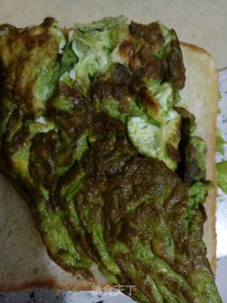 Spinach Omelette Sandwich recipe