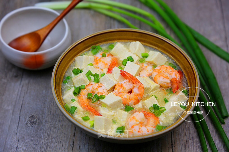 Braised Tofu with Shrimp recipe