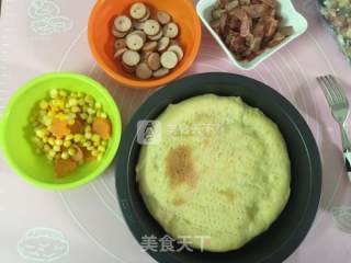 Thin Bottom Pizza with Bacon and Ham recipe