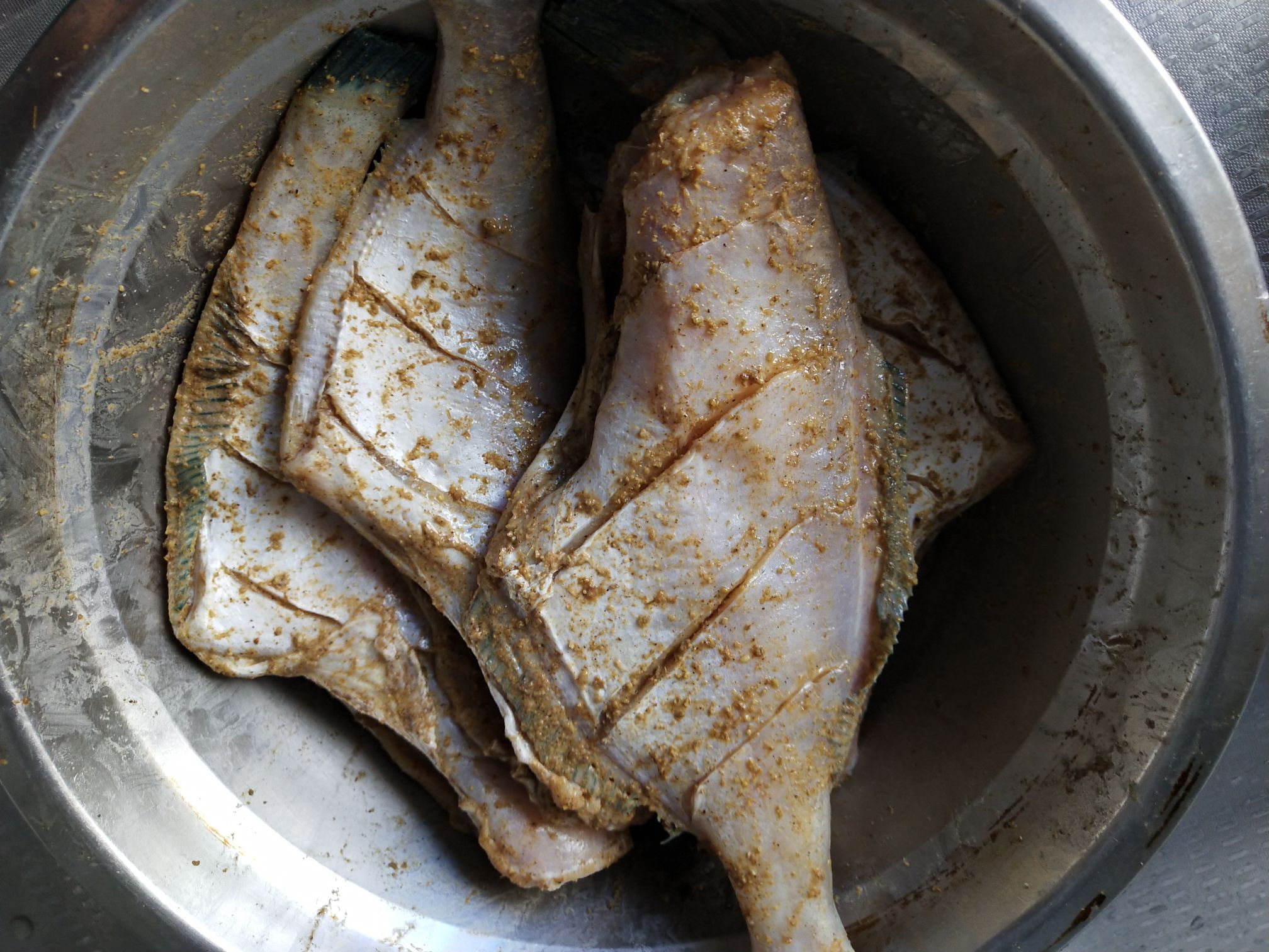 Pan-fried Grilled Skin Fish recipe