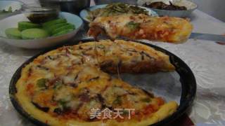 Mushroom Chicken Pizza recipe