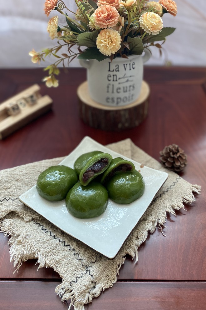 Super Soft and Waxy Green Group, Thick Wormwood Fragrance, Super Delicious. recipe