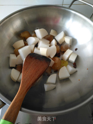 #trust之美#boiled Beef Tendon with White Radish recipe