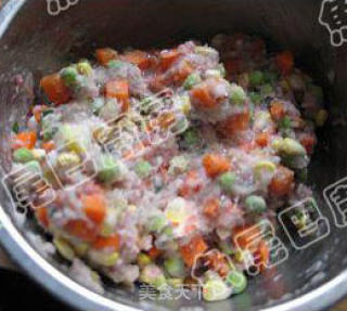 Children's Favorite --- Steamed Seasonal Vegetables with Minced Fish Glue recipe