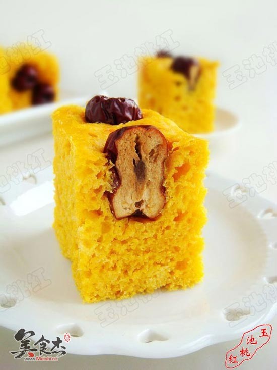 Pumpkin and Red Date Hair Cake recipe