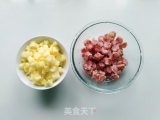 Pineapple Sausage Fried Rice recipe