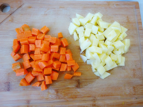 Potato and Carrot Braised Rice recipe