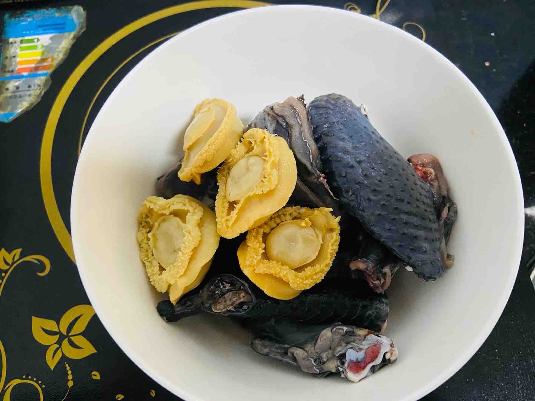Dried Abalone and Black-bone Chicken Soup recipe