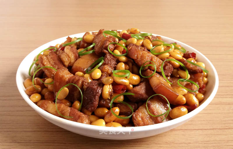 Braised Pork Belly with Soy Beans recipe