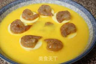 Tofu and Shrimp Egg Custard recipe