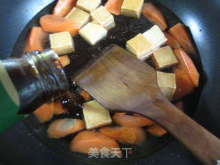 Fish Tofu with Grilled Carrots recipe