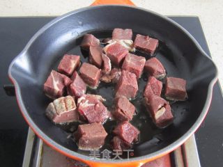 Mango Beef Dice recipe