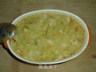 Combination of Chinese and Western-cheese Baked Rice Cake recipe