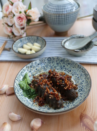 Steamed Sea Cucumber with Garlic recipe