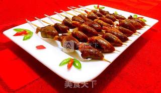 Grilled Chicken Heart Skewers recipe