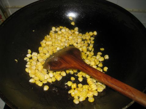 Corn Fried Rice with Pine Nuts recipe