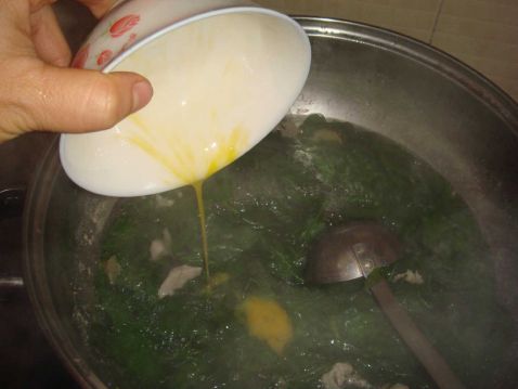 Wolfberry Leaf Quick Roll Soup recipe