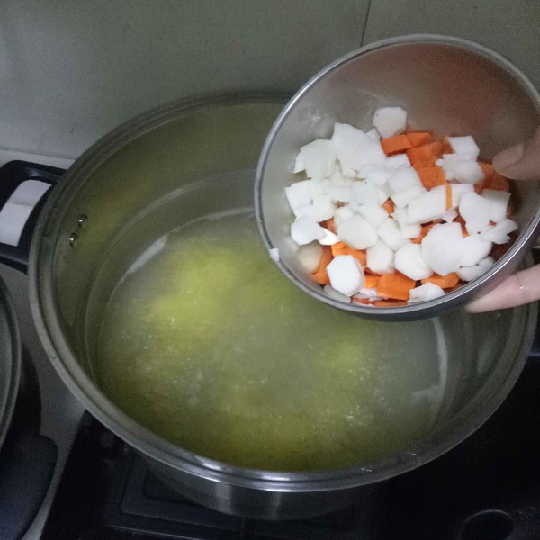 Yam Carrot Porridge recipe