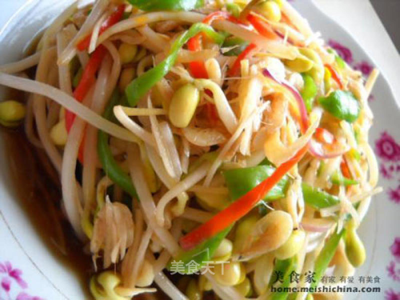 Soy Bean Sprouts Mixed with Chili recipe