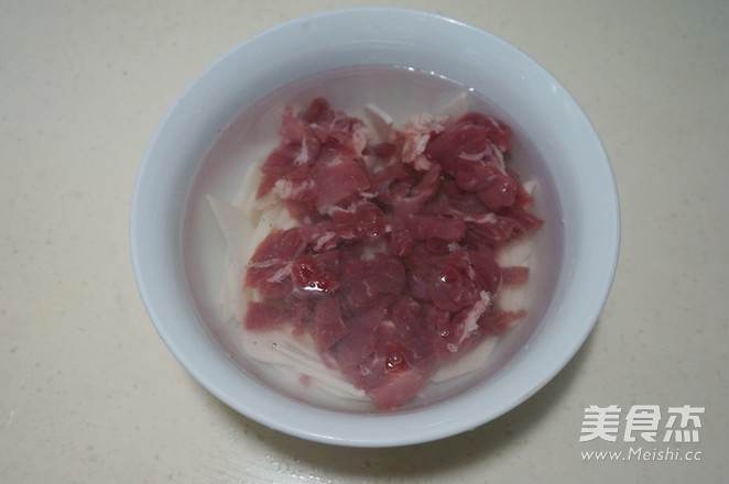 Microwave Version of Sliced Pork and Yam Soup recipe