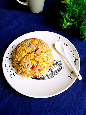 Fried Rice with Bacon, Corn and Carrots recipe