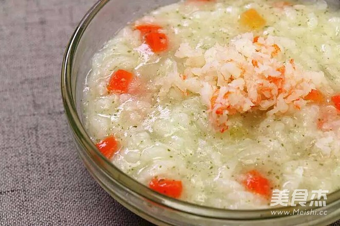 Healthy Recipes for Baby with Seafood and Vegetable Porridge recipe