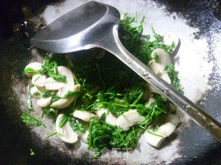 Shepherd's Purse Stir-fried Mushrooms recipe