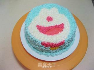 Doraemon Cream Layer Cake recipe