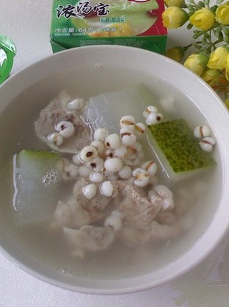 Winter Melon and Barley Pork Bone Soup recipe