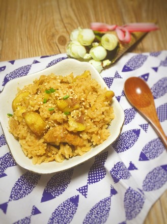 Braised Rice with Chestnut Ribs recipe
