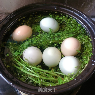 Local Vegetables Boiled Eggs recipe