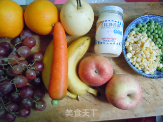 [fruit and Vegetable Salad] An Afternoon Dessert Suitable for Pregnant Women and Children recipe