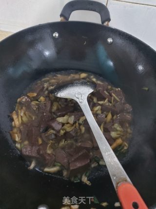 Fried Duck Blood with Sauerkraut recipe