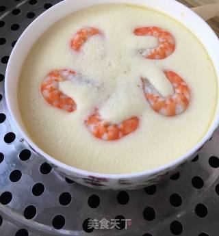 "fresh Shrimp" Jiwei Shrimp Steamed Egg recipe